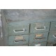 Meuble de métier métallique industriel Flambo, casier à 15 tiroirs vintage 1950
